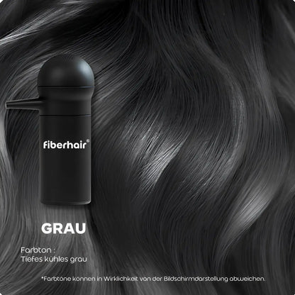 Fiberhair® Haarpuder Spray Grau – frischt graues Haar auf, verdichtet optisch; bleibt auch bei Schweiß an Ort und Stelle.