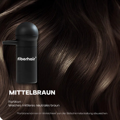 Fiberhair® Haarpuder Spray Mittelbraun – sofortige Abdeckung & Verdichtung; wasserfest, natürlich wirkender Effekt.