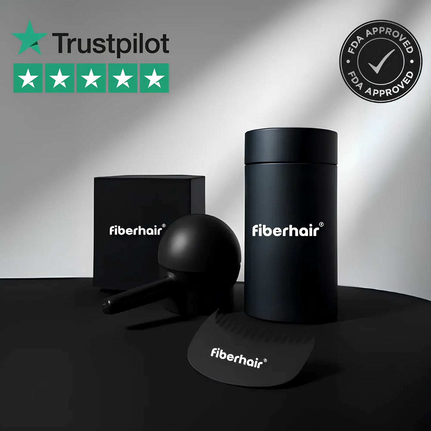 Sofort sichtbare Haarewiederwuchs mit Fiberhair® Haarpuder Spray. Verbessert das Haarvolumen, kaschiert dünner werdende Stellen und sorgt für ein volles, natürliches Aussehen. Langanhaltend und wasserfest.