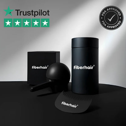 Sofort sichtbare Haarewiederwuchs mit Fiberhair® Haarpuder Spray. Verbessert das Haarvolumen, kaschiert dünner werdende Stellen und sorgt für ein volles, natürliches Aussehen. Langanhaltend und wasserfest.